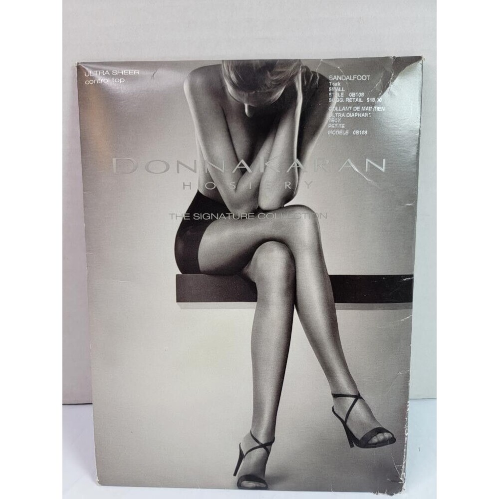 Donna Karan Hosiery Signature Collection Ultra Sheer Control Top Tights Teak